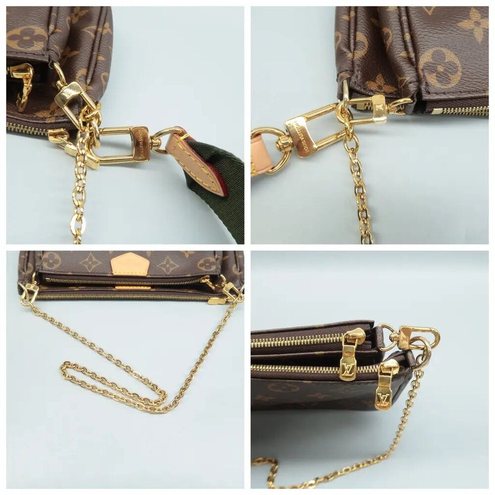 Louis Vuitton Multi Pochette Accessories Brown Monogram W/P Canvas Satchel - Picture 6 of 12